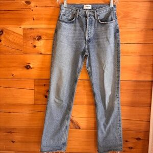 AGOLDE: Lana Mid-rise Straight Leg Jean